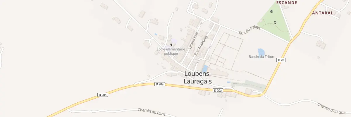 Plan du 10 Rue des Ecoles à Loubens-Lauragais