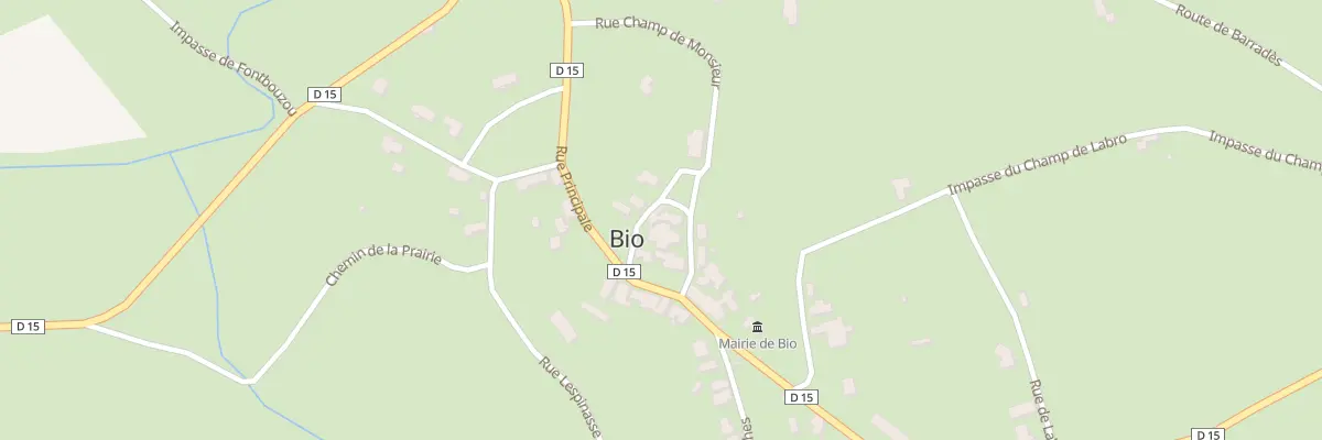 Plan du 5028 Bio à Bio