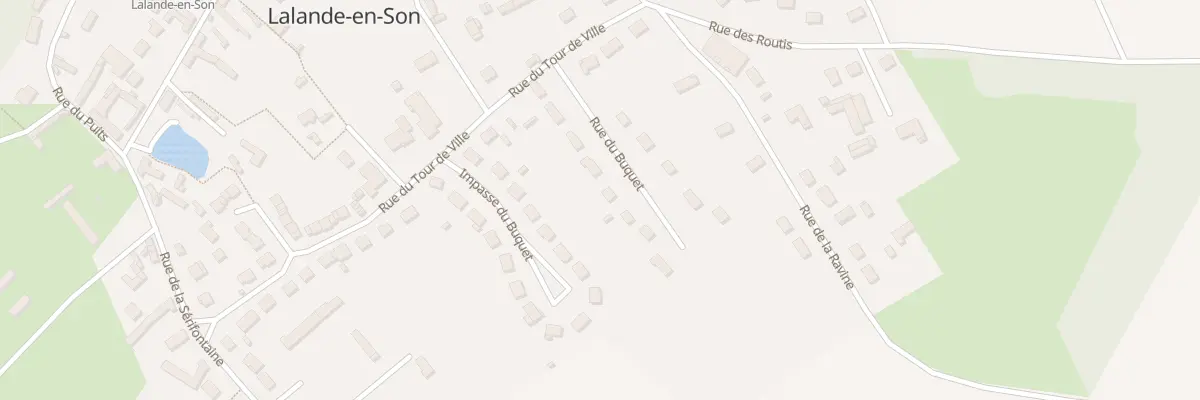 Plan du 10 Rue du Buquet à Lalande-en-Son