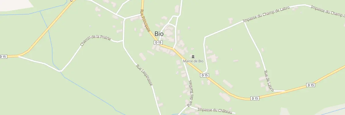 Plan du 5009 Bio à Bio