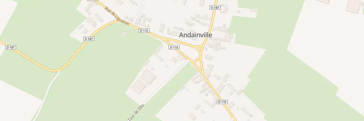 Plan du 1 Pl des Tilleuls à Andainville