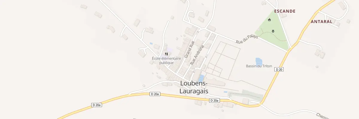 Plan du 7 Grand-Rue à Loubens-Lauragais