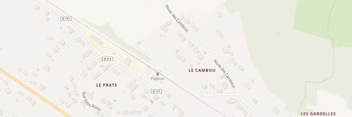 Plan du 5578F Cambou Bas à Puybrun