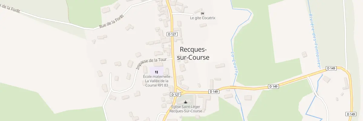 Plan du 8 Gr Grande Rue à Recques-sur-Course