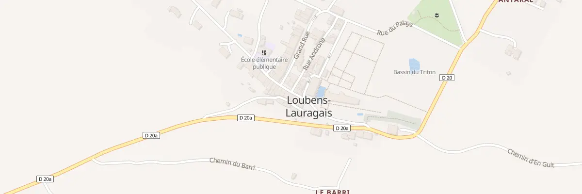 Plan du 7 Rue des Ecoles à Loubens-Lauragais