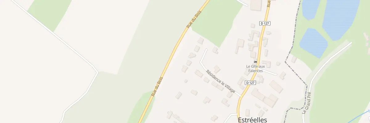 Plan du 6 Res le Village Rue de la Valle à Estréelles