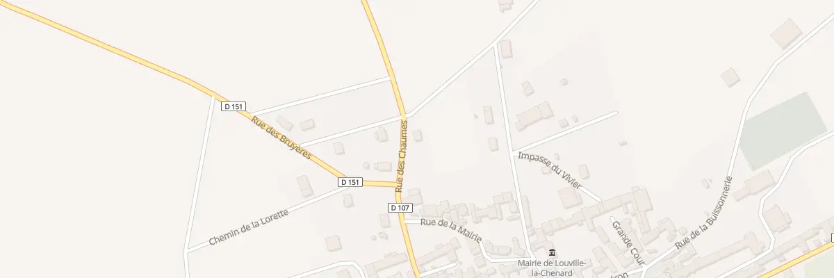 Plan du 13 Rue des Quatre Ormes à Louville-la-Chenard