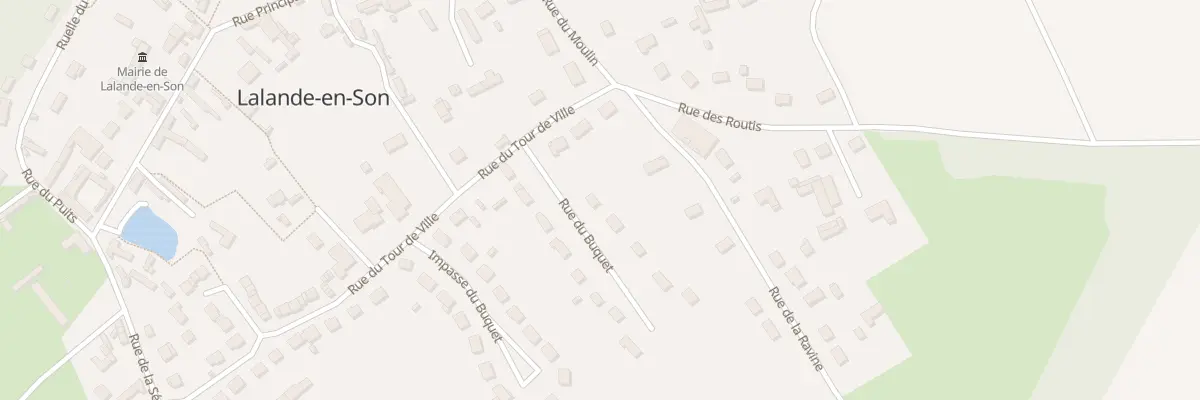 Plan du 3 Rue du Buquet à Lalande-en-Son