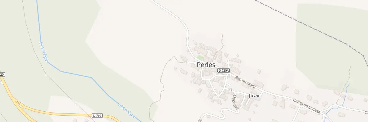 Plan du 5 La Rende à Perles-et-Castelet