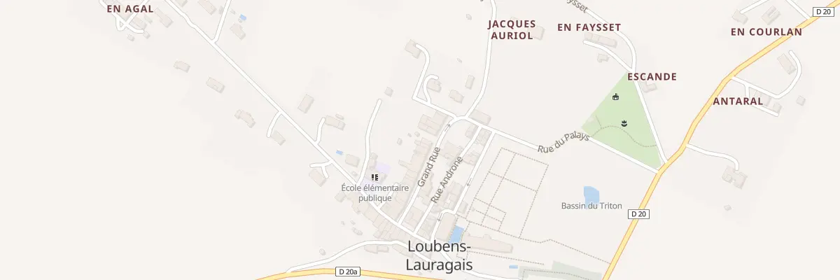 Plan du 25 Grand-Rue à Loubens-Lauragais