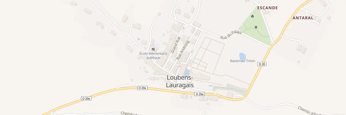 Plan du 4 Grand-Rue à Loubens-Lauragais