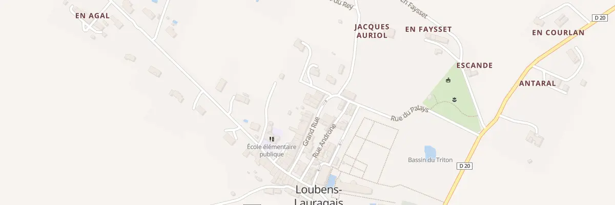 Plan du 1 Imp du Poids Public à Loubens-Lauragais