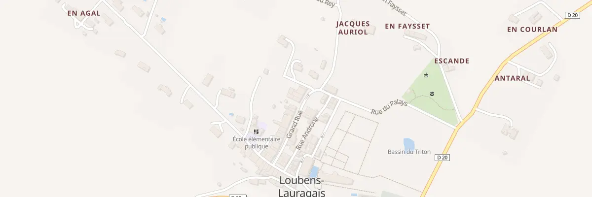 Plan du 27 Grand-Rue à Loubens-Lauragais