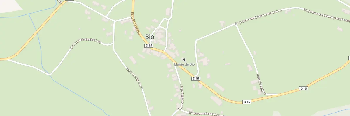 Plan du 5021 Bio à Bio