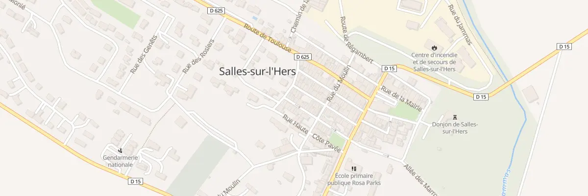 Plan du 34 Rue Emile Coural à Salles-sur-l’Hers