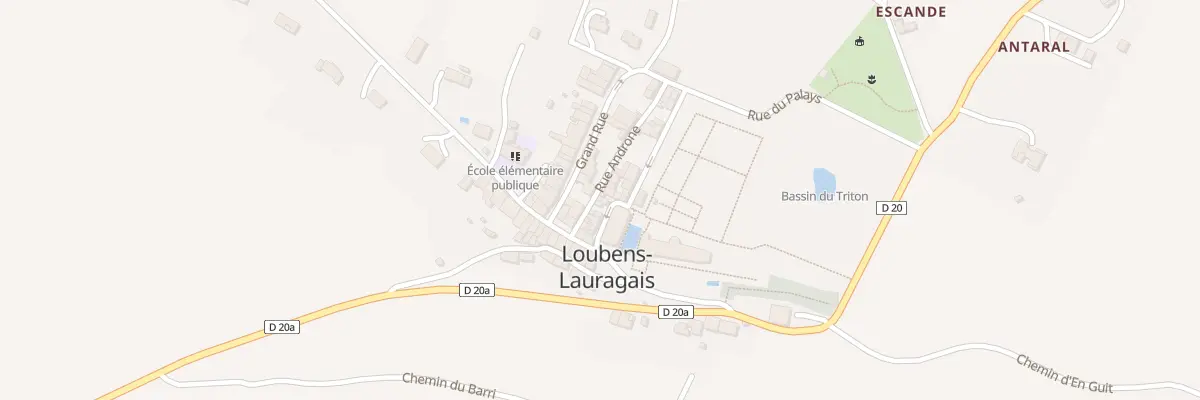 Plan du 8 Rue Androne à Loubens-Lauragais