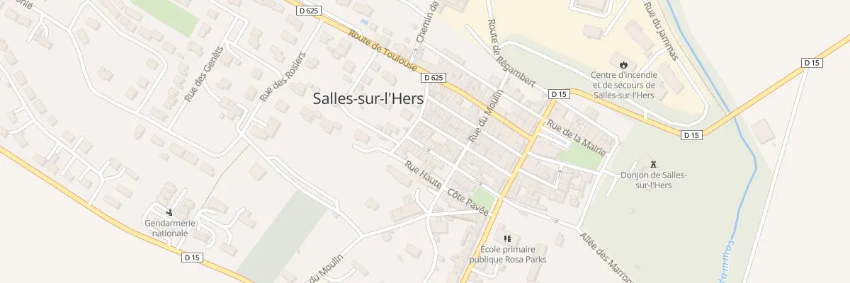 Plan du 32 Rue Emile Coural à Salles-sur-l’Hers