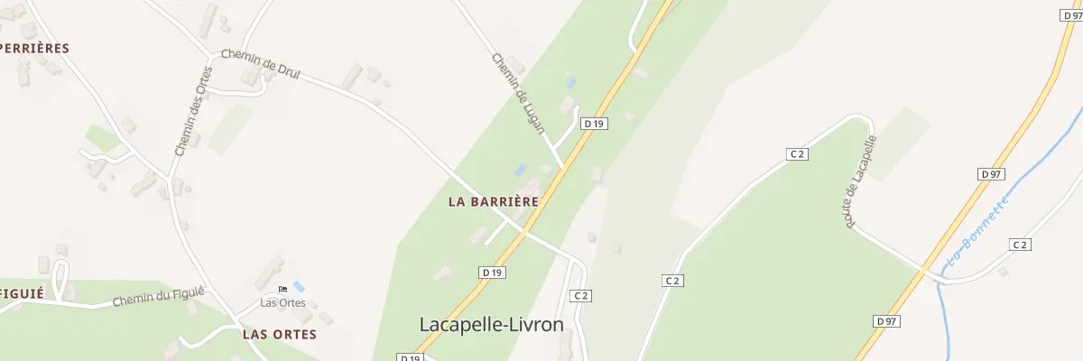 Plan du 5061 Barriere à Lacapelle-Livron