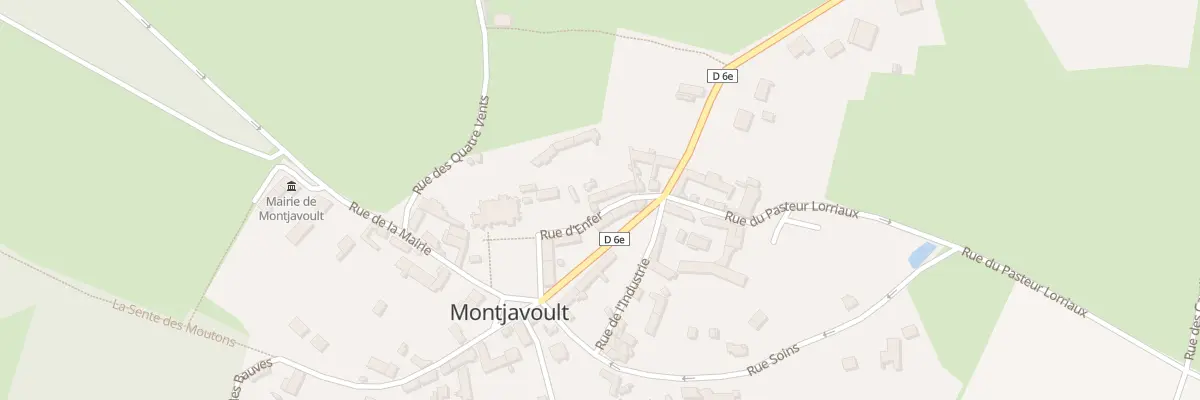 Plan du 6 Rue de l’Enfer à Montjavoult