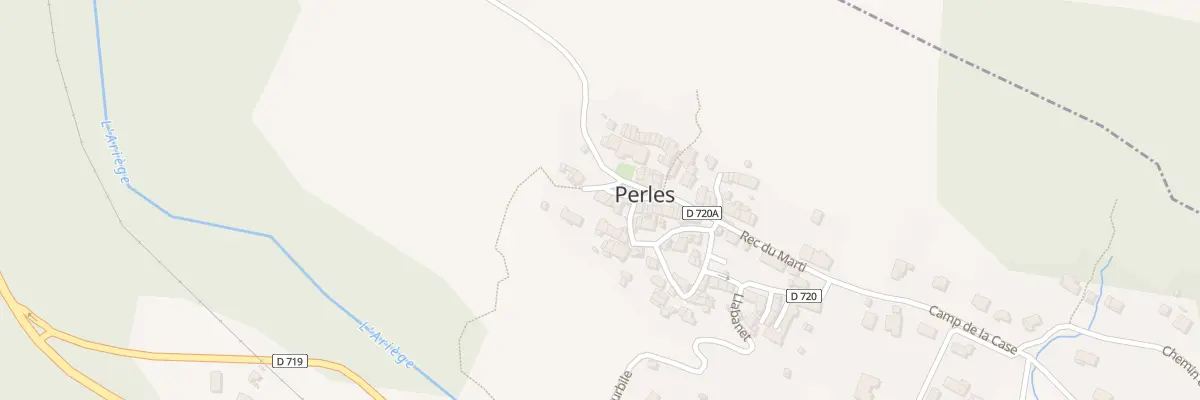 Plan du 6 La Rende à Perles-et-Castelet