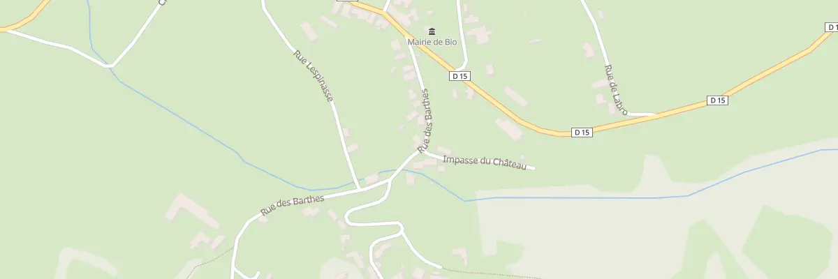 Plan du 130 Rue des Barthes à Bio