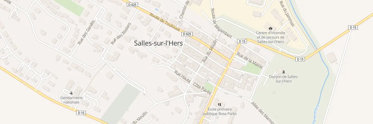 Plan du 30 Rue Emile Coural à Salles-sur-l’Hers