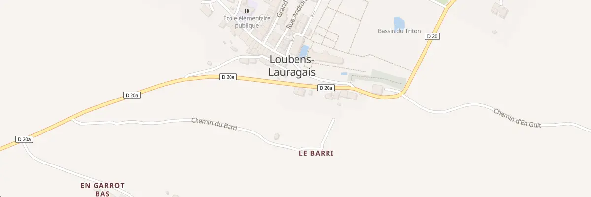 Plan du 125 Le Barri à Loubens-Lauragais
