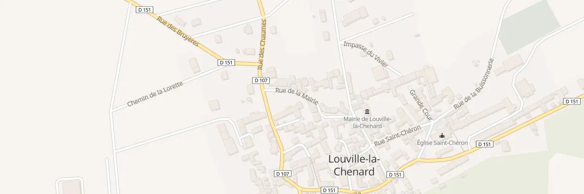 Plan du 23 Rue de la Mairie à Louville-la-Chenard