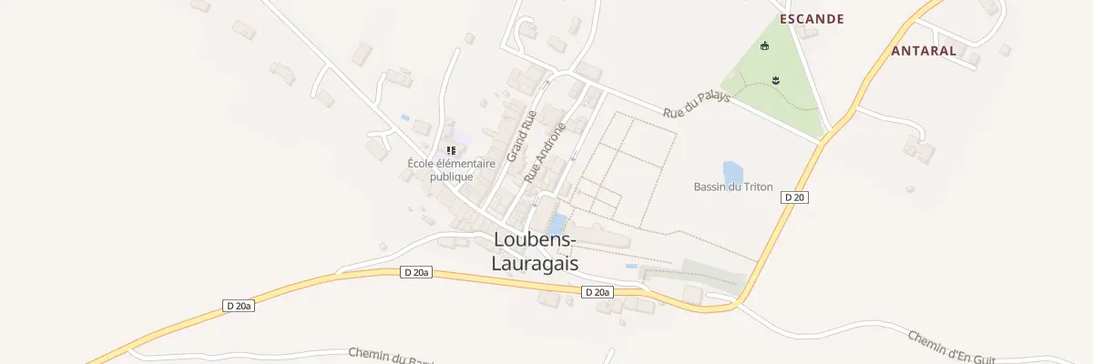 Plan du 10 Rue Androne à Loubens-Lauragais