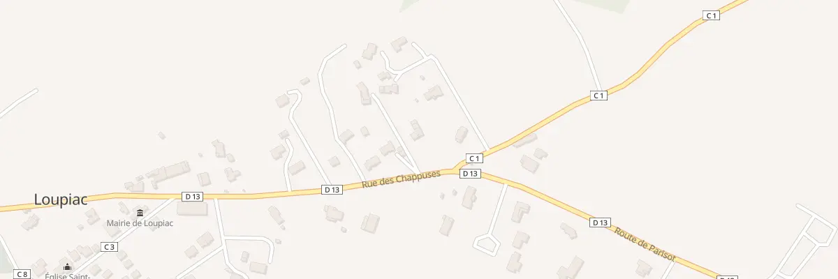 Plan du 2 Rue des Chappuses à Loupiac