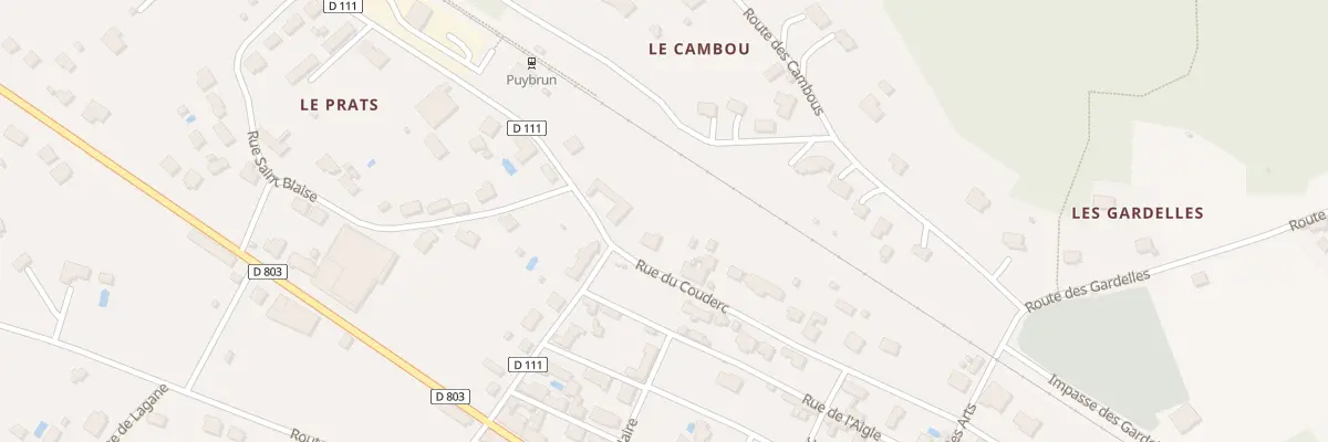 Plan du 610 Rue du Couderc à Puybrun