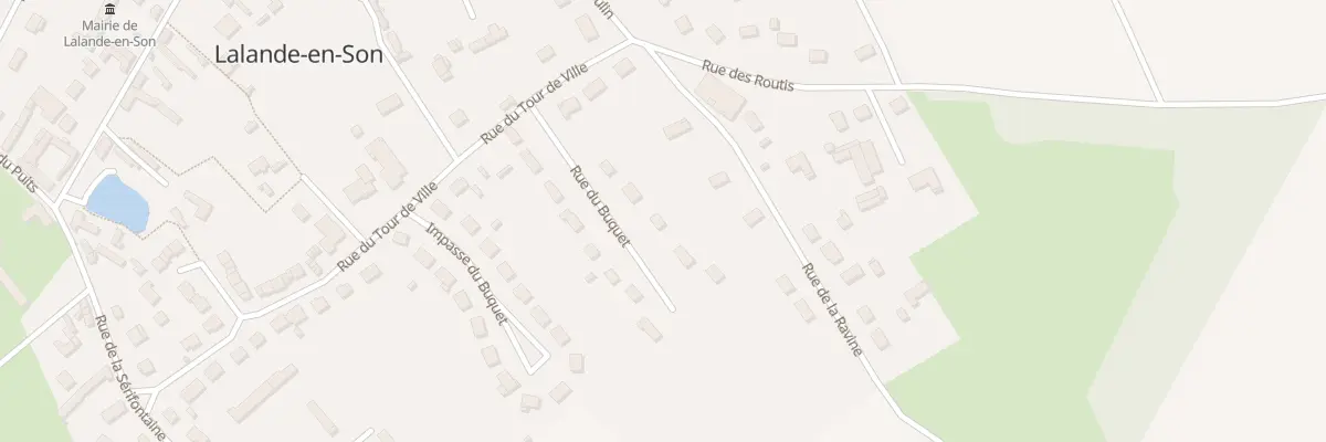 Plan du 7 Rue du Buquet à Lalande-en-Son