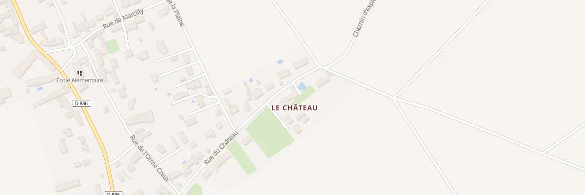 Plan du 350 Rue du Château à Bricy