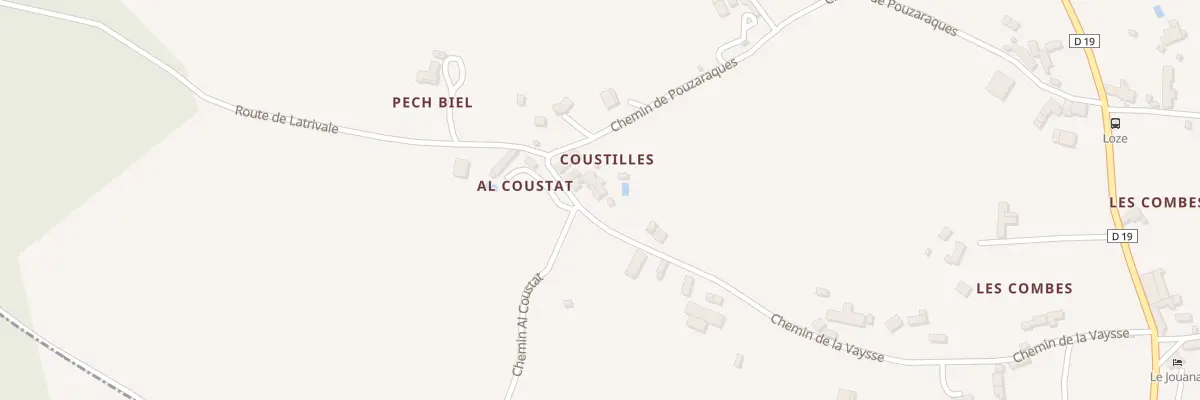 Plan du 5014 Coustilles à Loze
