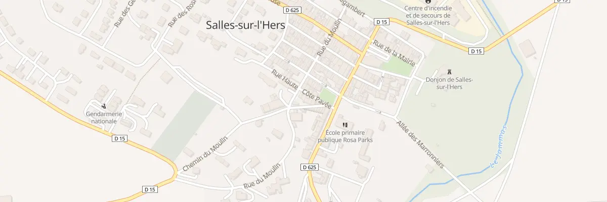 Plan du 5 Rue Cote Pavee à Salles-sur-l’Hers