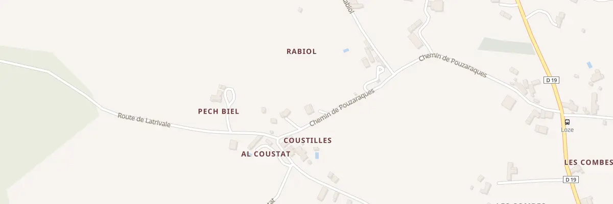 Plan du 5120 Rabiol à Loze