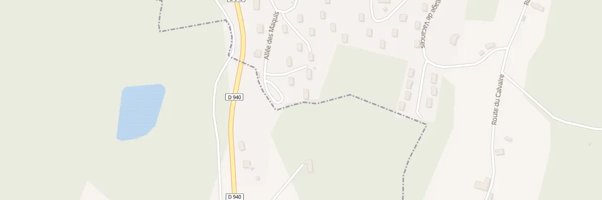 Plan du 7 All des Maquis à Treignac