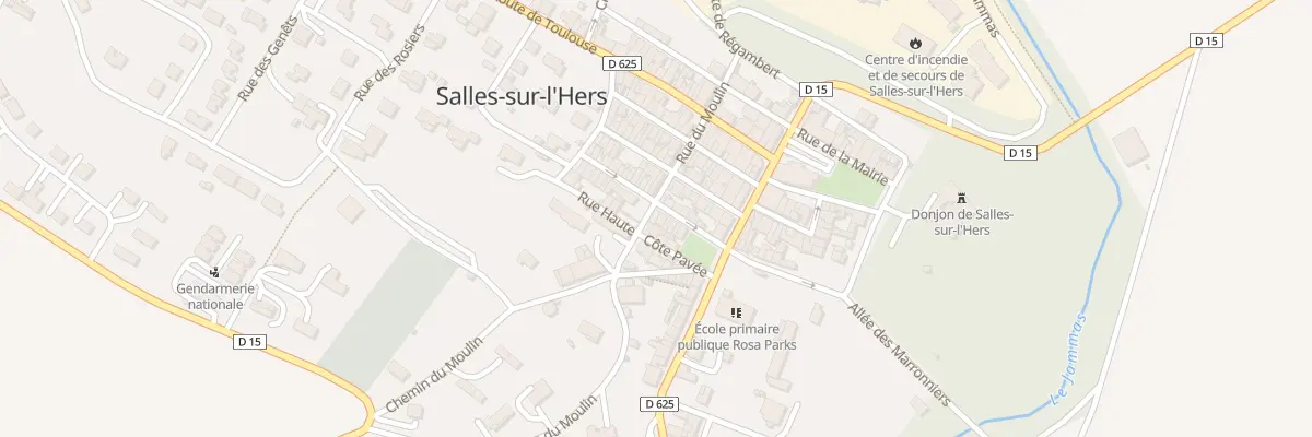 Plan du 11 Rue Emile Coural à Salles-sur-l’Hers