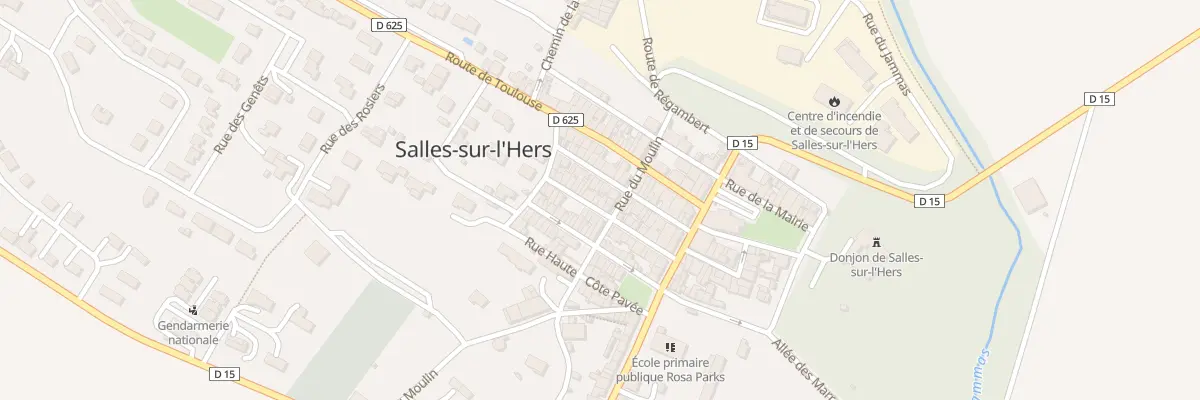 Plan du 25 Rue Saint Mathieu à Salles-sur-l’Hers