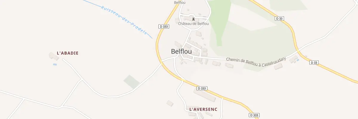 Plan du 1 Rue des Jardins à Belflou