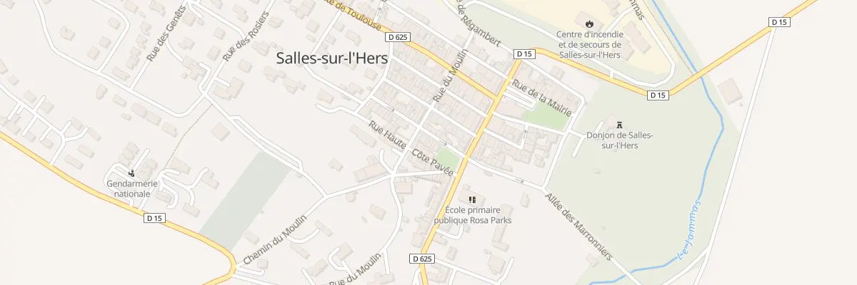 Plan du 7 Rue Emile Coural à Salles-sur-l’Hers