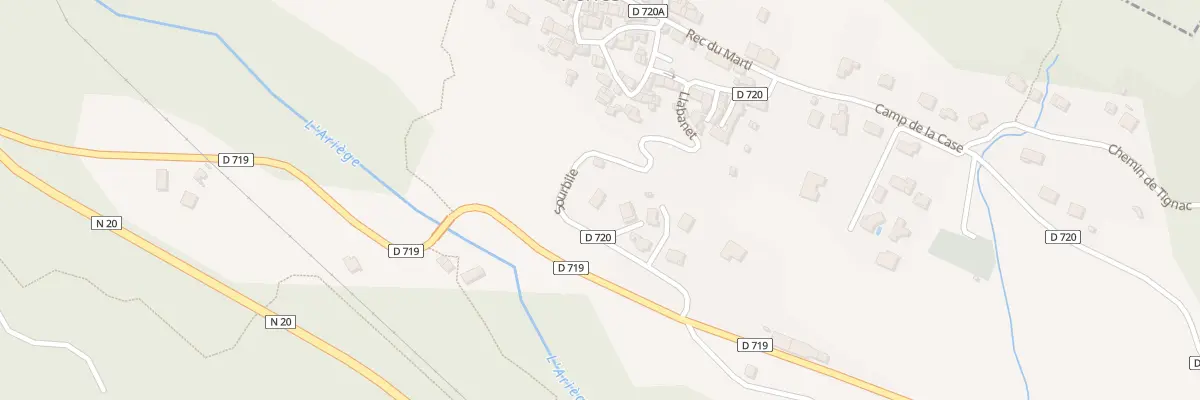 Plan du 2 Sourbille à Perles-et-Castelet