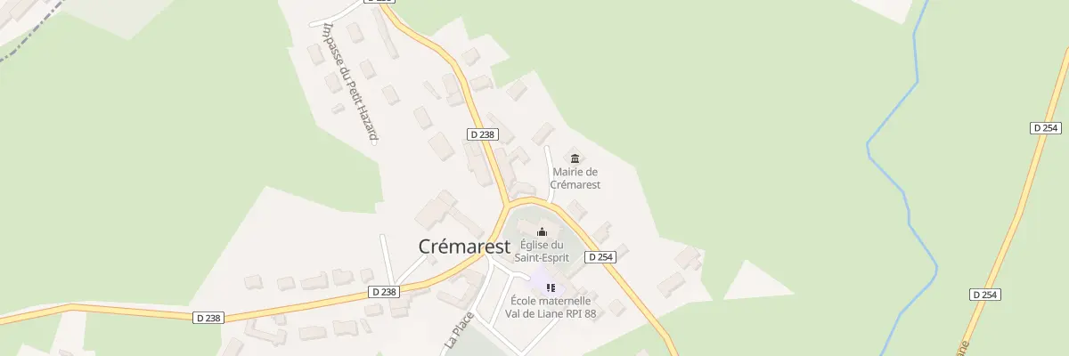 Plan du 8 Pl La Place à Crémarest