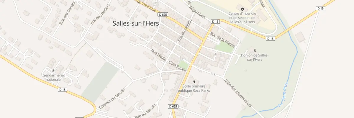 Plan du 5 Rue Emile Coural à Salles-sur-l’Hers
