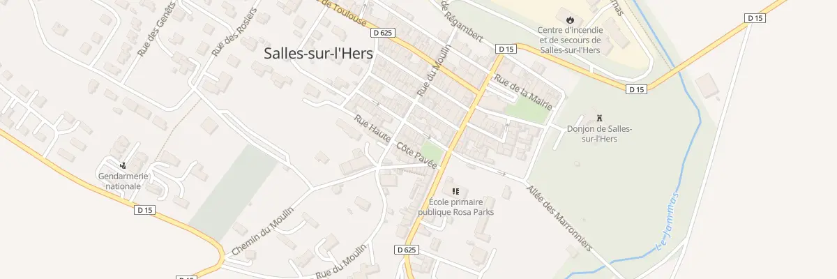 Plan du 3 Rue Emile Coural à Salles-sur-l’Hers