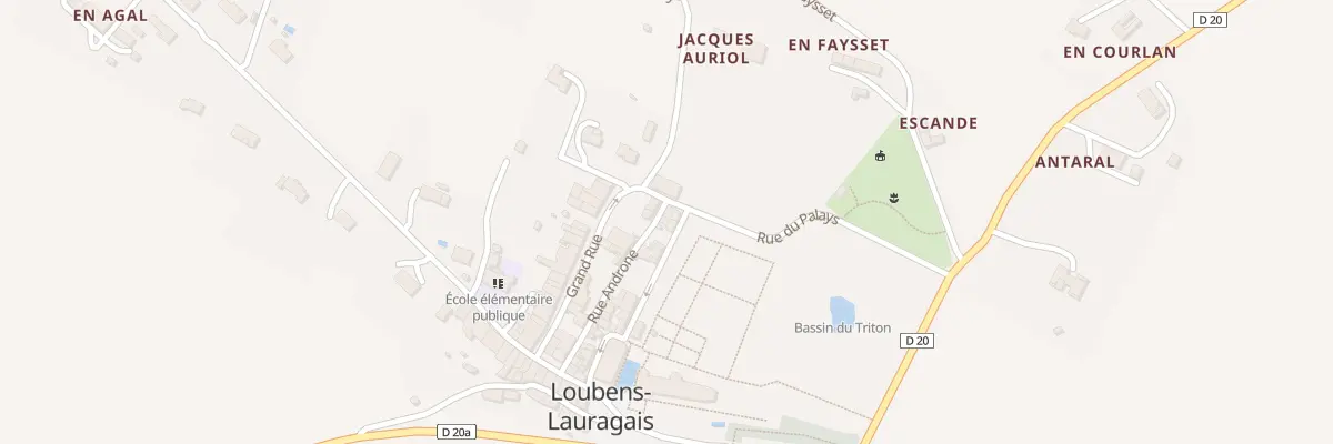 Plan du 14 Rue Androne à Loubens-Lauragais