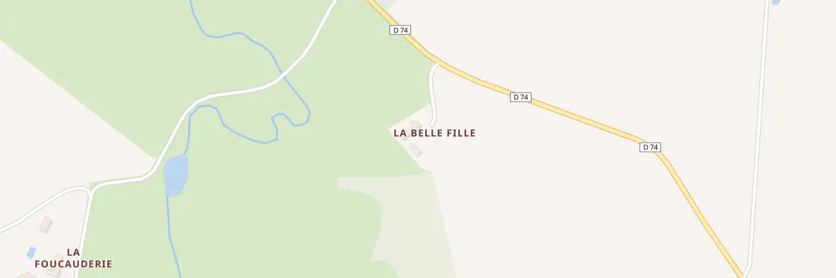Plan du 1 La Belle Fille à Jeu-les-Bois
