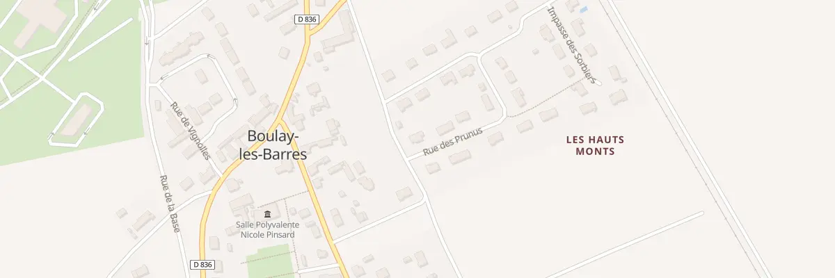 Plan du 3 Rue des Prunus à Boulay-les-Barres