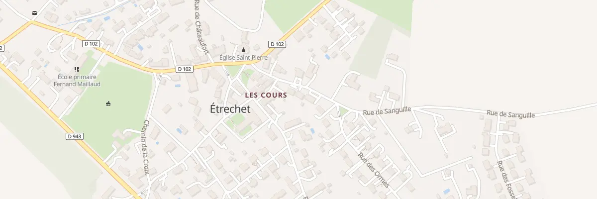 Plan du 13 Rue de Sanguille à Étrechet