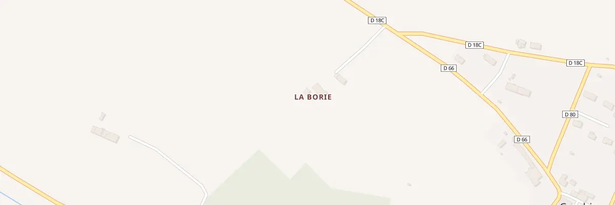 Plan de Che de la Borie à Cambiac